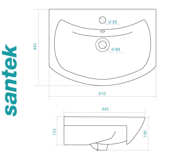Раковина ASB-Woodline Балтика 60 15457